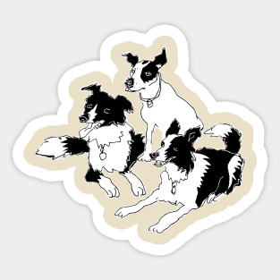 Billy, Angus and Meg Sticker